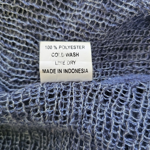 Van Klee Popcorn Knit Longsleeve Cardigan, One Size - Picture 6 of 6